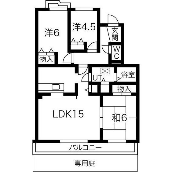 間取り図 名古屋市営地下鉄東山線/藤が丘駅 徒歩11分 1階 築26年