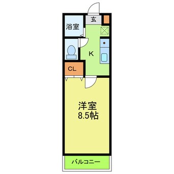 間取図 名鉄豊田線/赤池駅 徒歩3分 2階 築27年