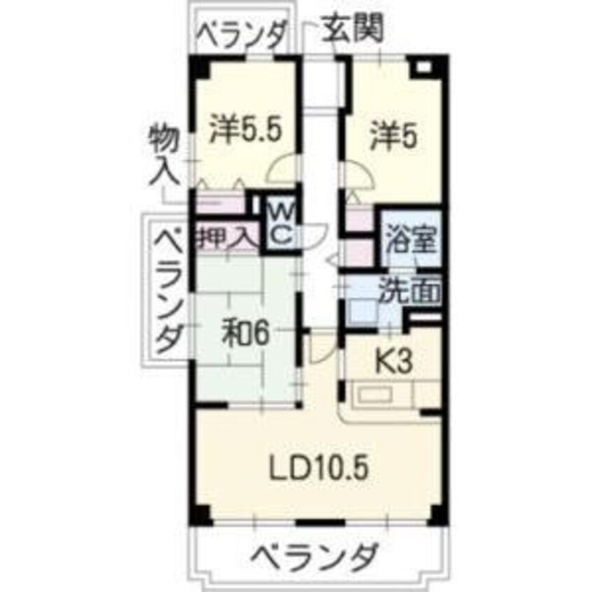 間取図 ヒルトップ藤ヶ丘