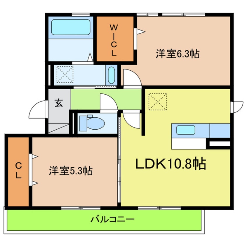 間取図 アコルト・シェーン