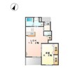 グランヴェル梅森坂 1LDKの間取り