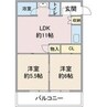 コーポ小池 2LDKの間取り
