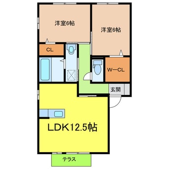 間取図 パルケ香久山