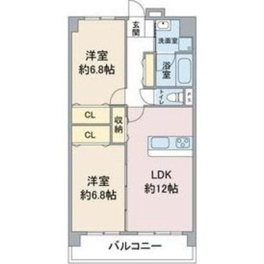 間取図 アソシア一社Ⅱ