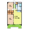 Y’s house Ⅱ 2LDKの間取り