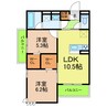 ソル アズール 2LDKの間取り