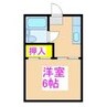 おたふく壮 1Kの間取り