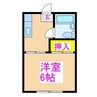 おたふく壮 1Kの間取り
