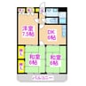 タウンヒル田畑ⅡA 3DKの間取り