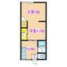 アメニティ Ⅱ 2Kの間取り