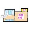 久保ビルⅡ 1Kの間取り