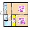 コアラハイツ３ 2Kの間取り