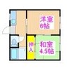 コアラハイツ４ 2Kの間取り