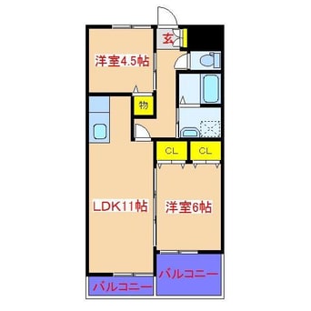 間取図 反土マンション　 A棟