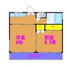 サンパティーク国分 2Kの間取り