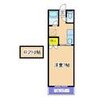 リーベンパレス国分 1Kの間取り