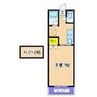 リーベンパレス国分 1Kの間取り