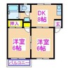 メゾン・ド・ボヌール 2DKの間取り