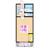 メゾン　ラ　ルーチェ 1Kの間取り