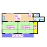 エスポワールMⅠ 2DKの間取り