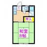 サンハイツ歩 1Kの間取り