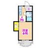松元ビル 1Kの間取り