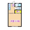 中央アパート 1Rの間取り
