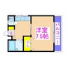 グレースハイツ 1Kの間取り