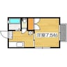 サンシティ ２ 1Kの間取り