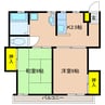 ホワイトシャルム 2Kの間取り