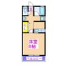 アリスフォーレ 1Kの間取り