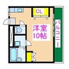 グランドヒル 1Rの間取り