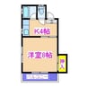浜田アパート Ｇ棟 1Kの間取り