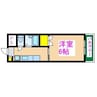 ベイフロント 1Kの間取り