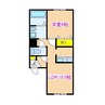 ドリームハイツⅡ 1LDKの間取り