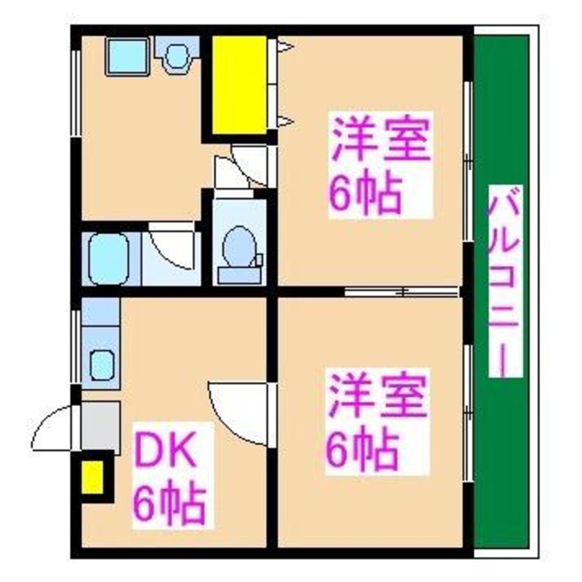間取図 フローラ国分　A棟