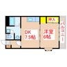 クレインポート 1DKの間取り