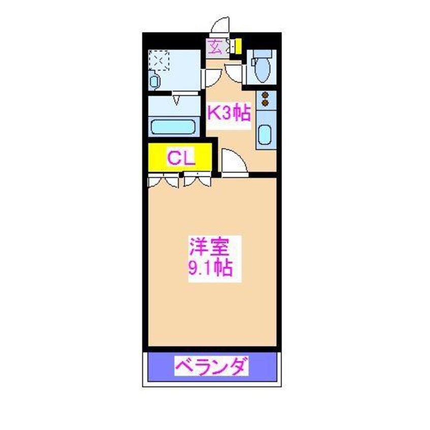 間取図 レイクレアⅠ