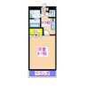 レイクレアⅠ 1Kの間取り