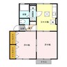 ロイヤルレインボー 2DKの間取り