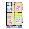 アートヒルズ 2DKの間取り