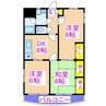 サンクレール住吉 3DKの間取り