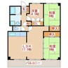 第3久保ビル 3LDKの間取り