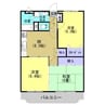 フルールｍ 3DKの間取り