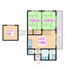 清水ハイツ 2LDK+Sの間取り