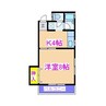 治文住宅　A棟 1Kの間取り