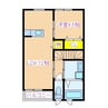 GRECU 1LDKの間取り