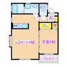 Ｎｏｖａ－Ｄ Ⅱ 1LDKの間取り