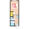 サンシティ国分 1Kの間取り