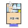 ガーデンヒルズ広瀬 Ｂ棟 1Kの間取り